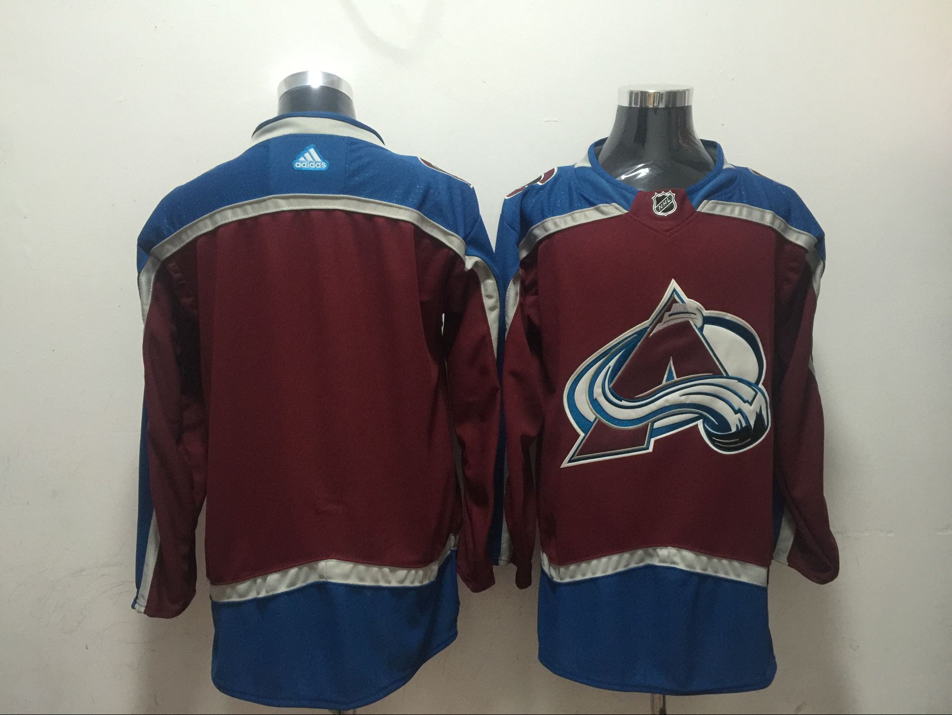Men Colorado Avalanche Blank Red Adidas Hockey Stitched NHL Jerseys